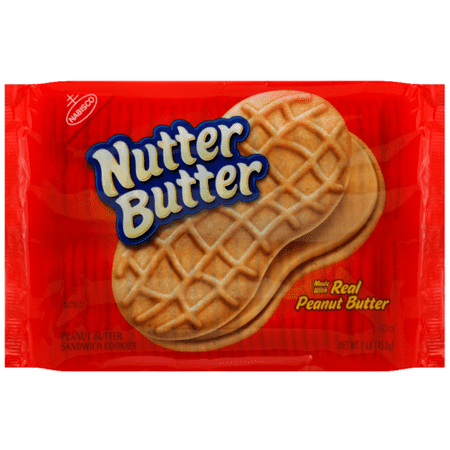 Nabisco Nutter Butter Peanut Butter Sandwich Cookies - Family Size (Pack of 8)