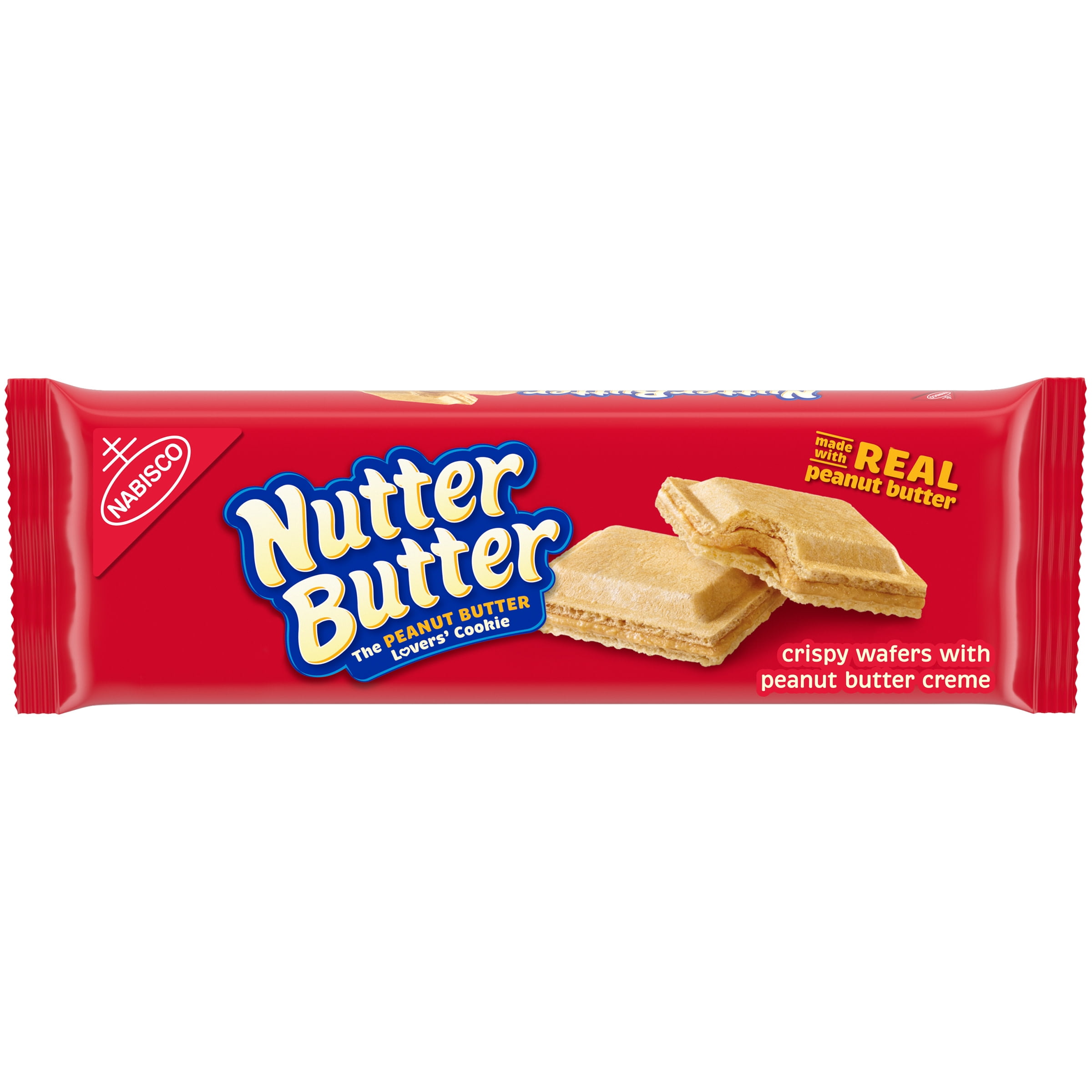 Nutter Butter Peanut Butter Wafer Cookies, 10.5 oz pack of 2