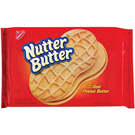 Nutter Butter Sandwich Cookie - Peanut Butter - 16.00 Ounces