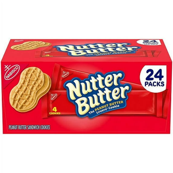 Nutter Peanut Butter Sandwich Cookies, 1.9 oz., 24 pk (4 cookies per pack)