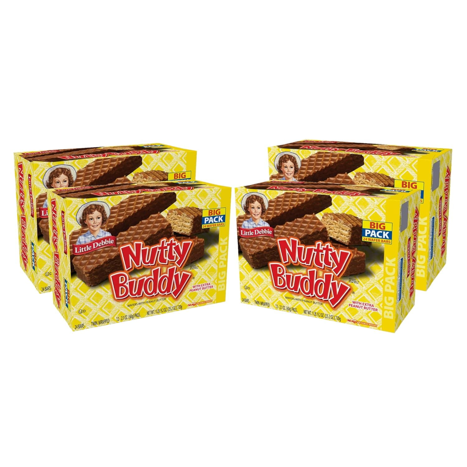 Nutty Bars Big Pack, 4 Boxes