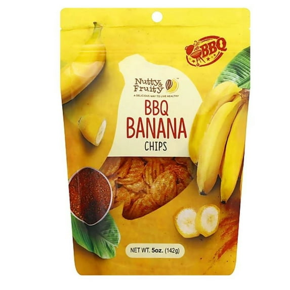 Nutty & Fruity BBQ Banana Chips, 5 Ounces - Pack Of 3