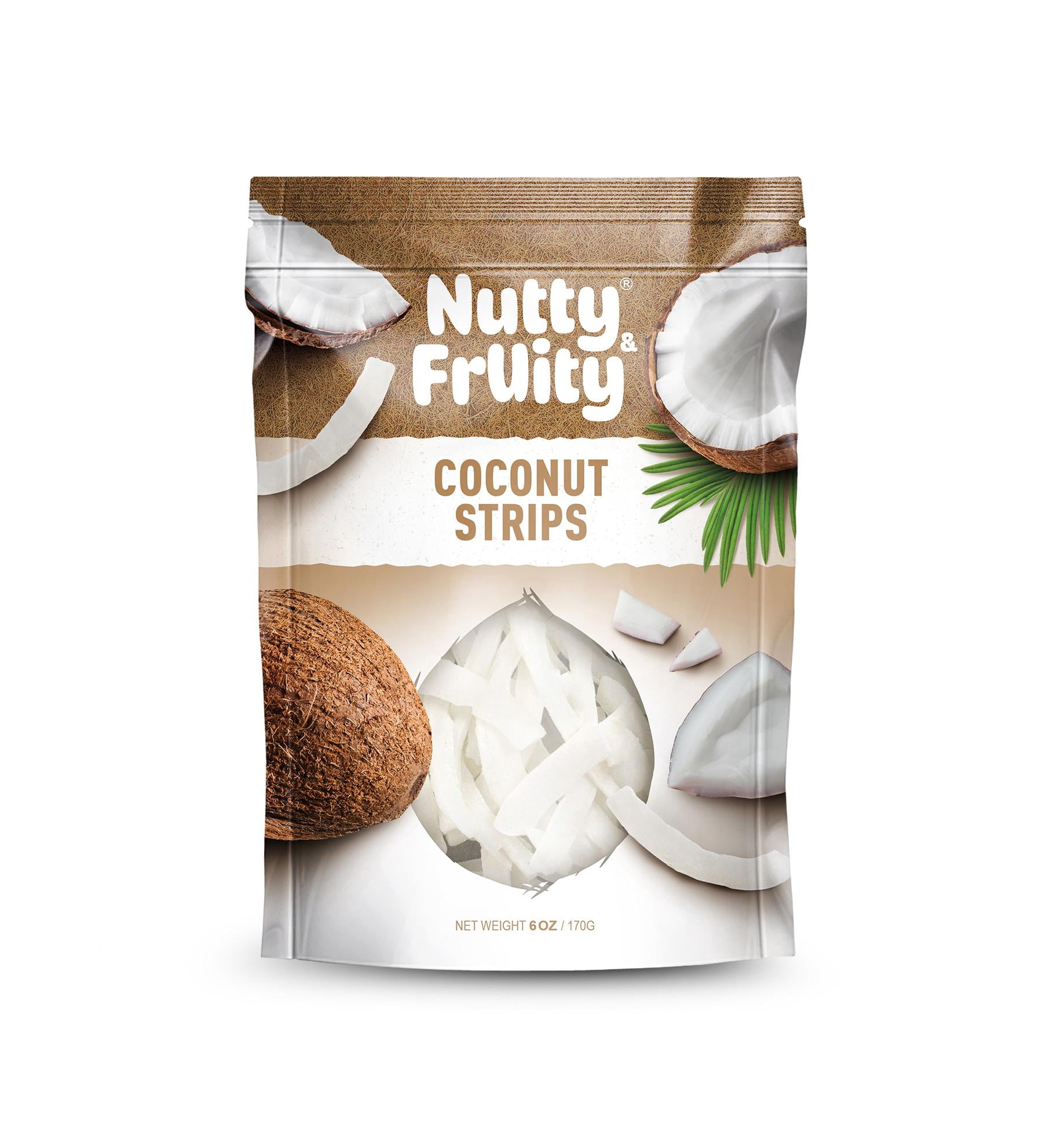 COCONUT STRIPS NAF BAG 8/6 OZ
