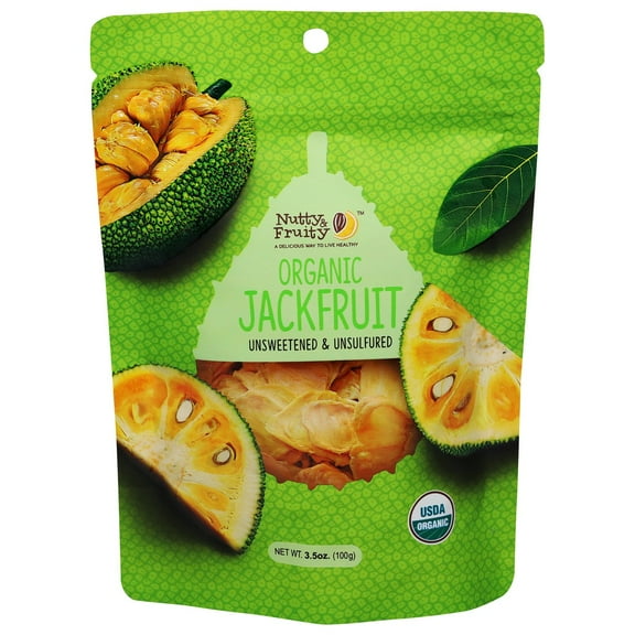 Nutty & Fruity Organic Unsweetened & Unsulfured Jackfruit - 3.5 oz (Packaging May Vary)