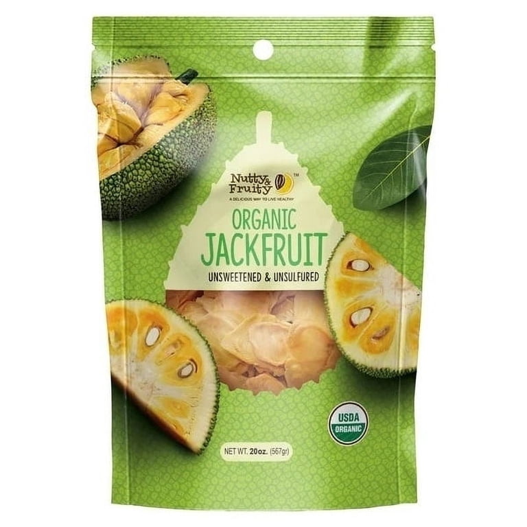 Nutty & Fruity Organic Dried Jackfruit, 20 Ounce with Big Flavors