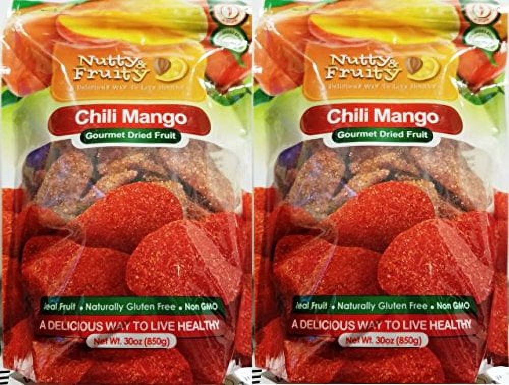 Nutty & fruity chili mango gourmet dried fruit 30 oz (2 Pack)
