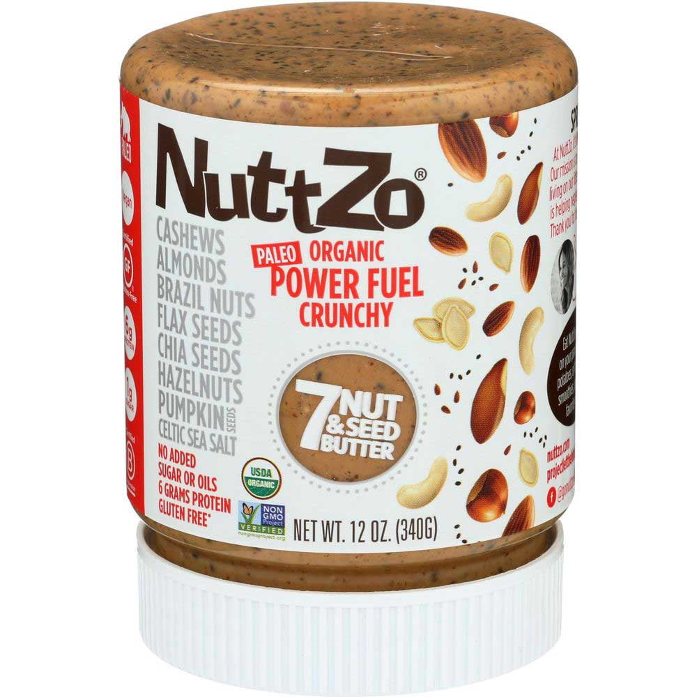 Nuttzo Organic Crunchy Power Fuel 7 Nut and Seed Butter, 12 Ounce 6