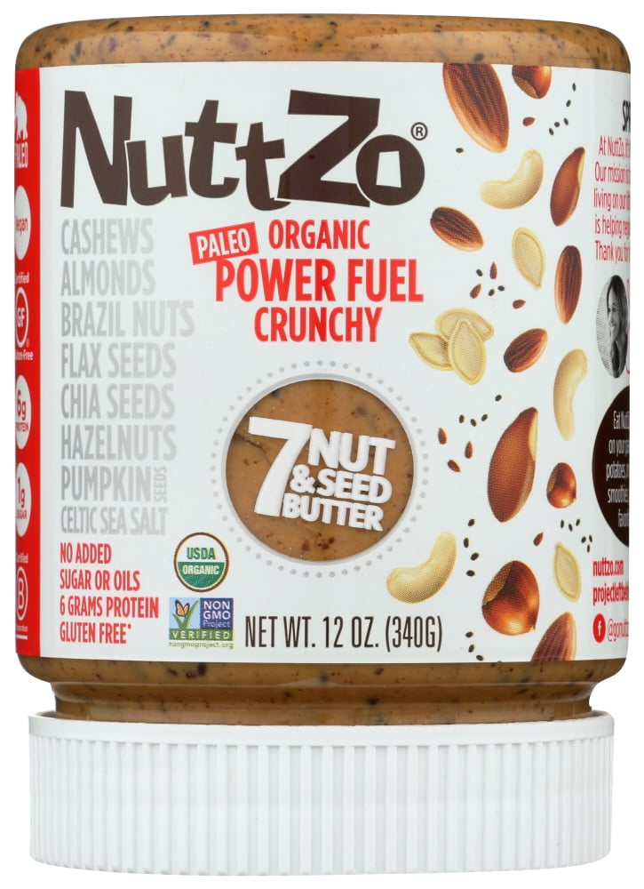 Nuttzo Seven Nut & Seed Butter Power Fuel, Crunchy, 12 Oz.