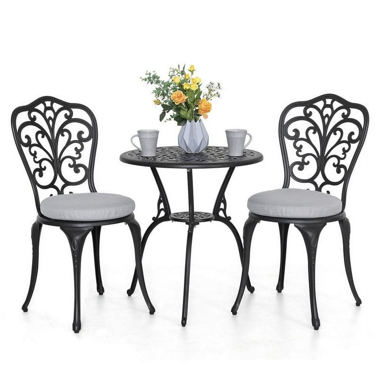 Nuu garden outdoor 3 piece cast aluminum patio bistro set sale