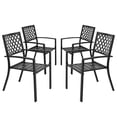 thumbnail image 1 of Nuu Garden  4PCS Stackable Iron Dining Chair, 1 of 5