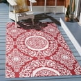 thumbnail image 1 of Nuu Garden 6'x 9' Outdoor Rug, Waterproof Patio Mat, Plastic Straw Foldable Area Rug, Indoor Outdoor Carpet, Patio Rugs, Red, 1 of 9