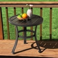 thumbnail image 1 of Nuu Garden 20'' Metal Outdoor Side Table, Patio Bistro Table, Outdoor Round End Table, Black, 1 of 10