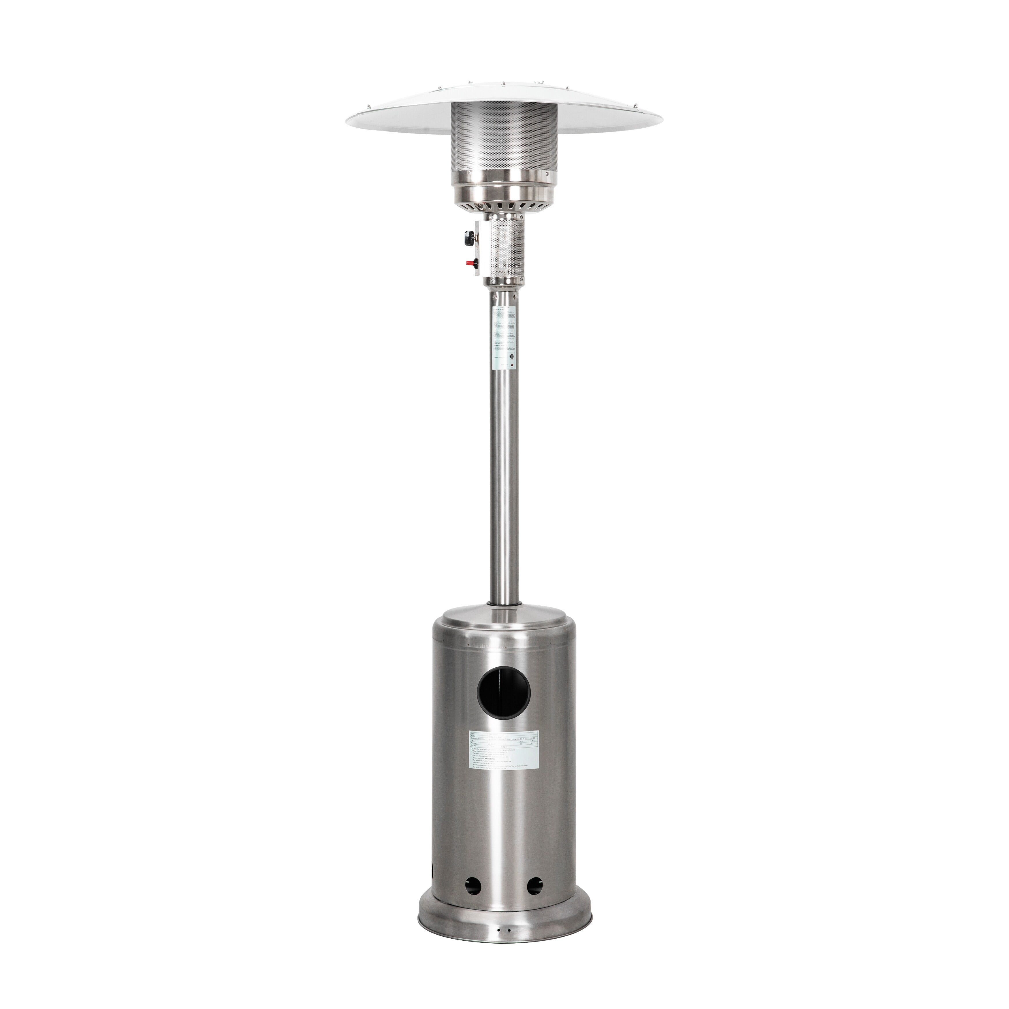 Nuu Garden Outdoor 46,000 BTU Stainless Iron Propane Gas Patio Heater