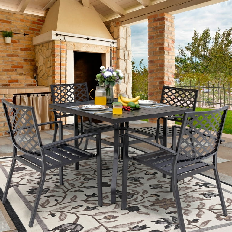 Living spaces 7 piece dining set sale