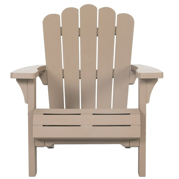 Nuu Garden Adirondack Chair with Widened Armrests, Patio Chair, Lawn Chairs, All-Weather Resistant, Champagne