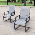 thumbnail image 1 of Nuu Garden Patio Dining Chairs Set of 2, Outdoor Patio Chairs High Back, All Weather Breathable Textilene, Gray, 1 of 10