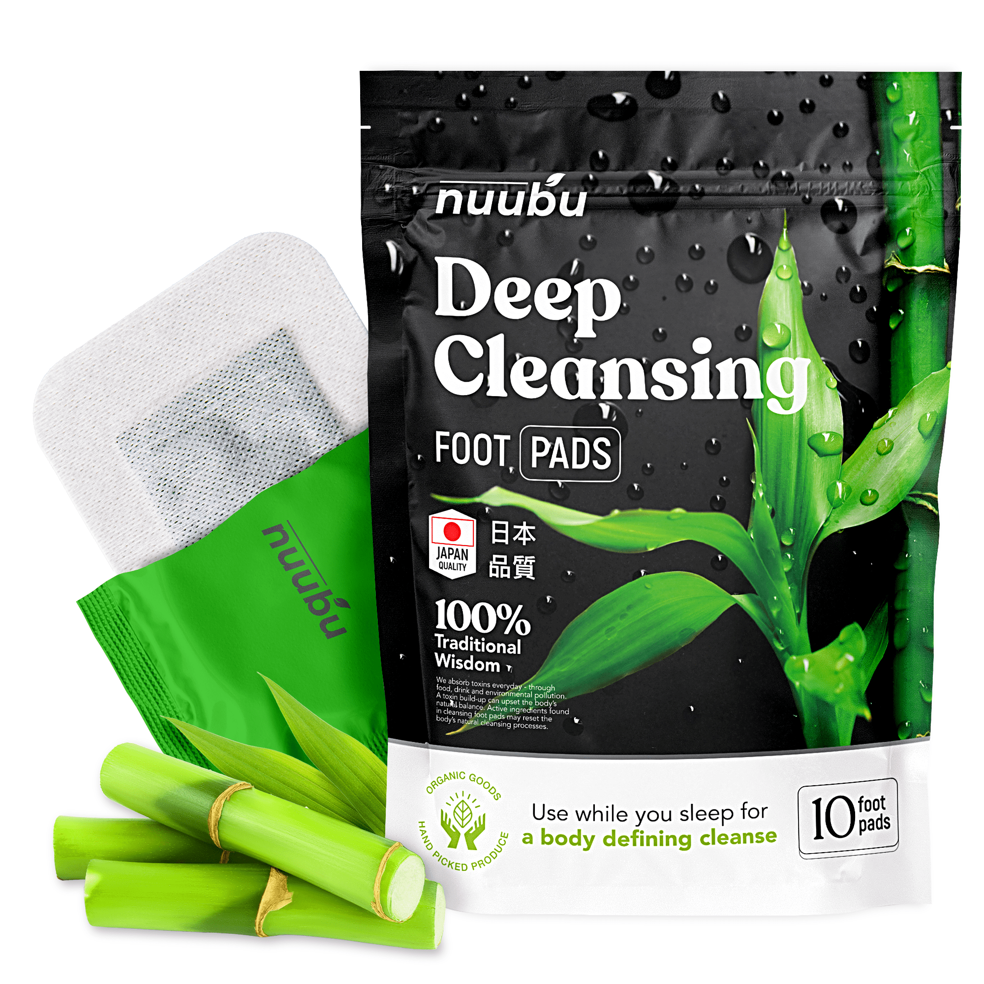 Nuubu Deep Cleansing Foot Pads for Stress Relief, Better Sleep & Foot