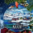 thumbnail image 1 of Nuuk Greenland Christmas Ornament, Ceramic, Acrylic - Polynesia Travel Souvenir, Seasonal Tree, Trip Keepsake 2025, Traveler Gift, Edition, Holiday Tree Decoration, 1 of 5