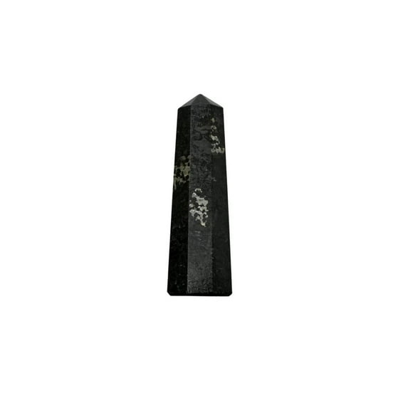 Nuummite Tower Point Crystal Wand For Healing, Protection - 4 in