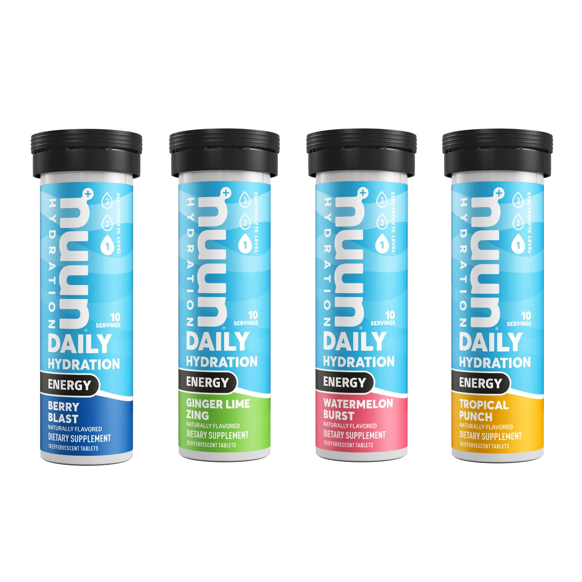 Nuun Energy Caffeine, B Vitamins, Ginseng, Electrolyte Drink Tablets