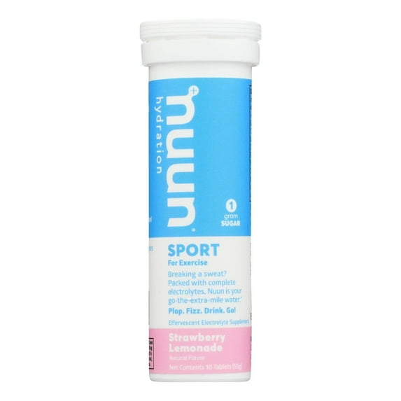 Nuun Hydration Nuun Active - Strawberry Lemonade - Case Of 8 - 10 Tablets