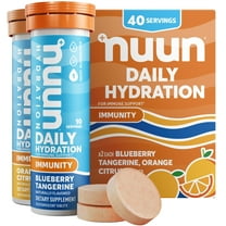 Nuun Immunity: Immune Support Supplement, Blueberry Tangerine   Orange Citrus, 4-Pack (40 Servings)