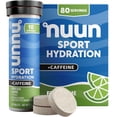 thumbnail image 1 of Nuun Sport +Caffeine Electrolyte Tablets for Proactive Hydration, Fresh Lime, 8 - 10 Count Tubes, 1 of 6