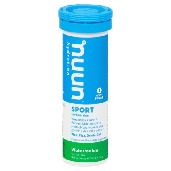 Nuun Sport Electrolyte Drink Enhancer, Watermelon Tablets, 10 Count
