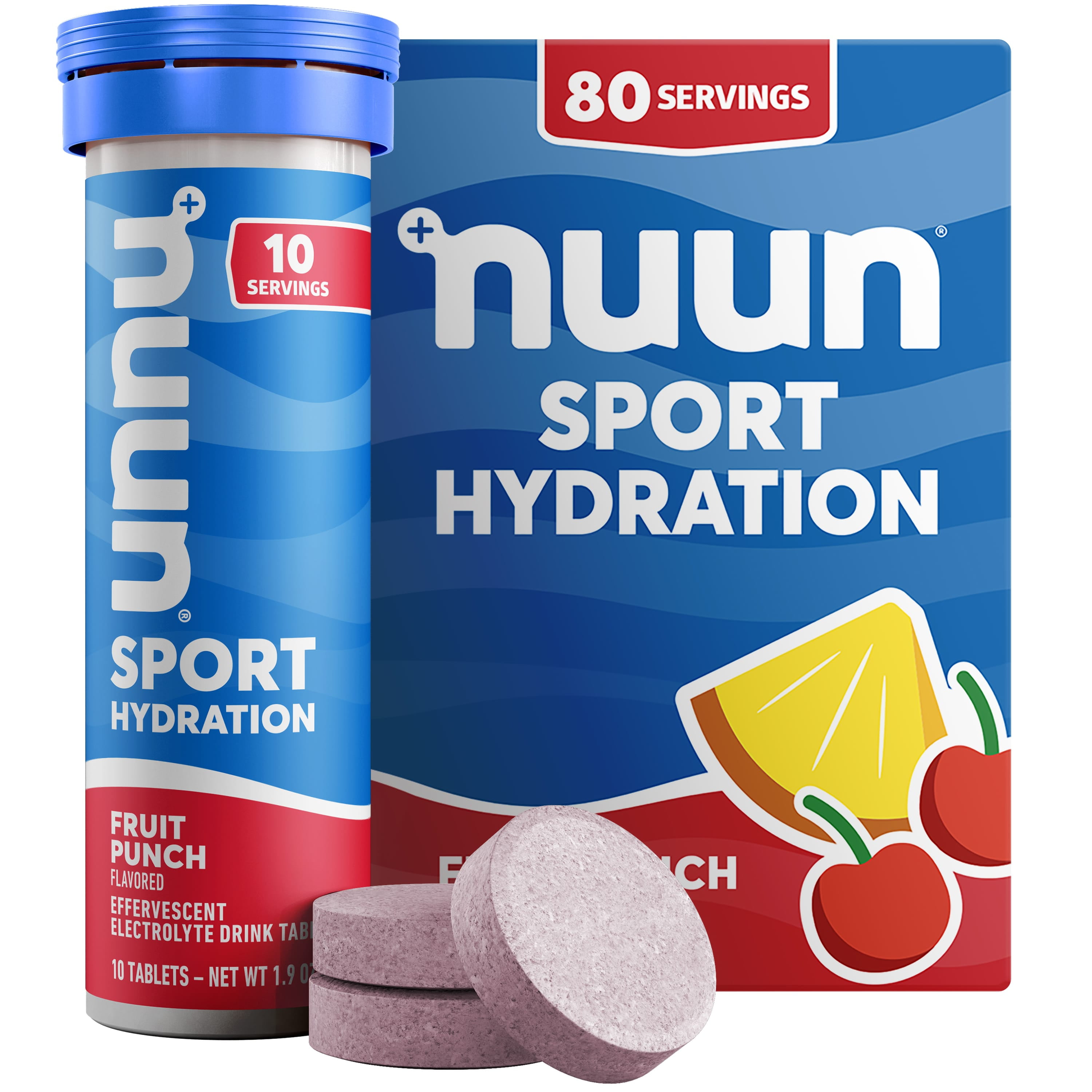 Nuun Sport: Electrolyte Drink Tablets, Fruit Punch, 8-Pack