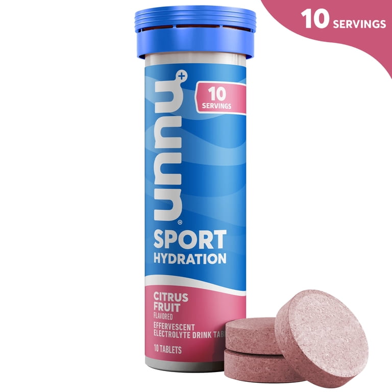 NOUN ノウン　PURE MINERAL DRINK Nuun Sport Electrolytes Hydration Drink Mix Tablets, Citrus, 10ct