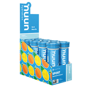 Nuun Sport Electrolyte Tablets for Proactive Hydration, Tropical Fruit, 8 - 10 Count Tubes