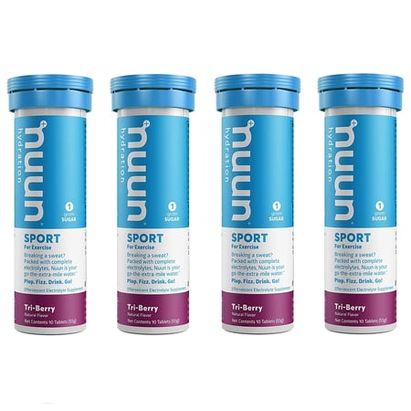 Nuun Sport Hydration & Electrolyte Replacement Tablets - Tri Berry Size: 4-Pack