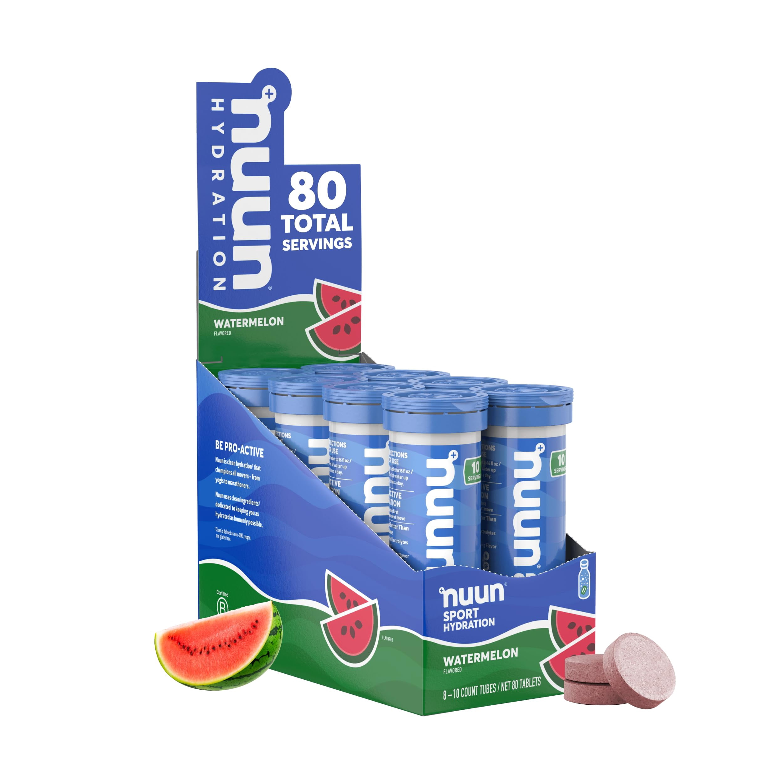 Watermelon Tablets Nuun Sport Watermelon 10 Tablets (Pack Of 8) - Walmart.com