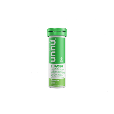 Nuun Vitamins: Effervescent Electrolyte Hydration Tablets, Tangerine Lime, 10 Tablets