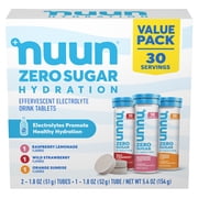 Nuun Zero Sugar Hydration Electrolyte Tablets Mixed Pack - Mixed Flavors - 30 Servings