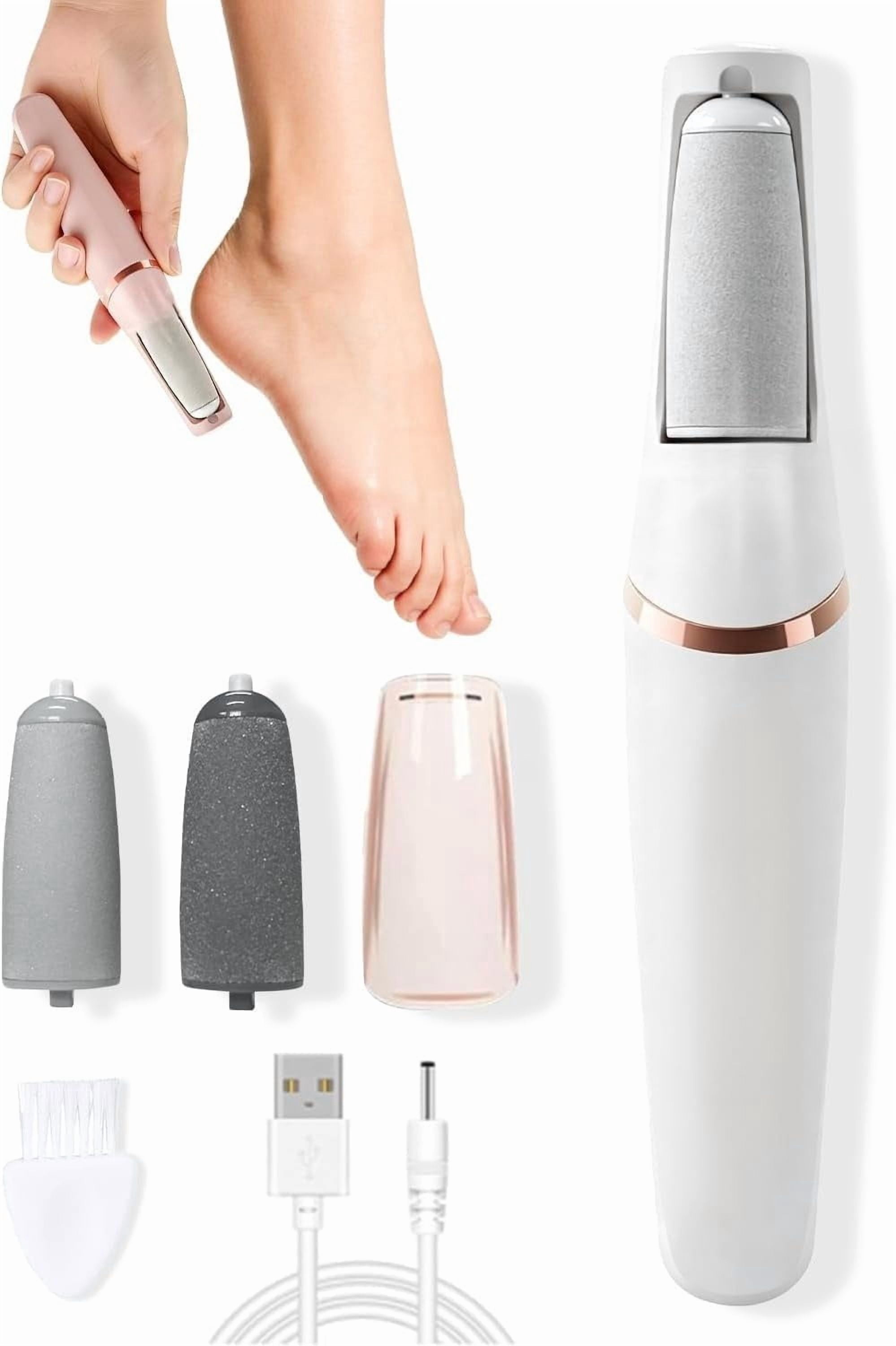 Nuve Silk 3 Pro Callus Remover,Callus Remover for Feet (Pink)