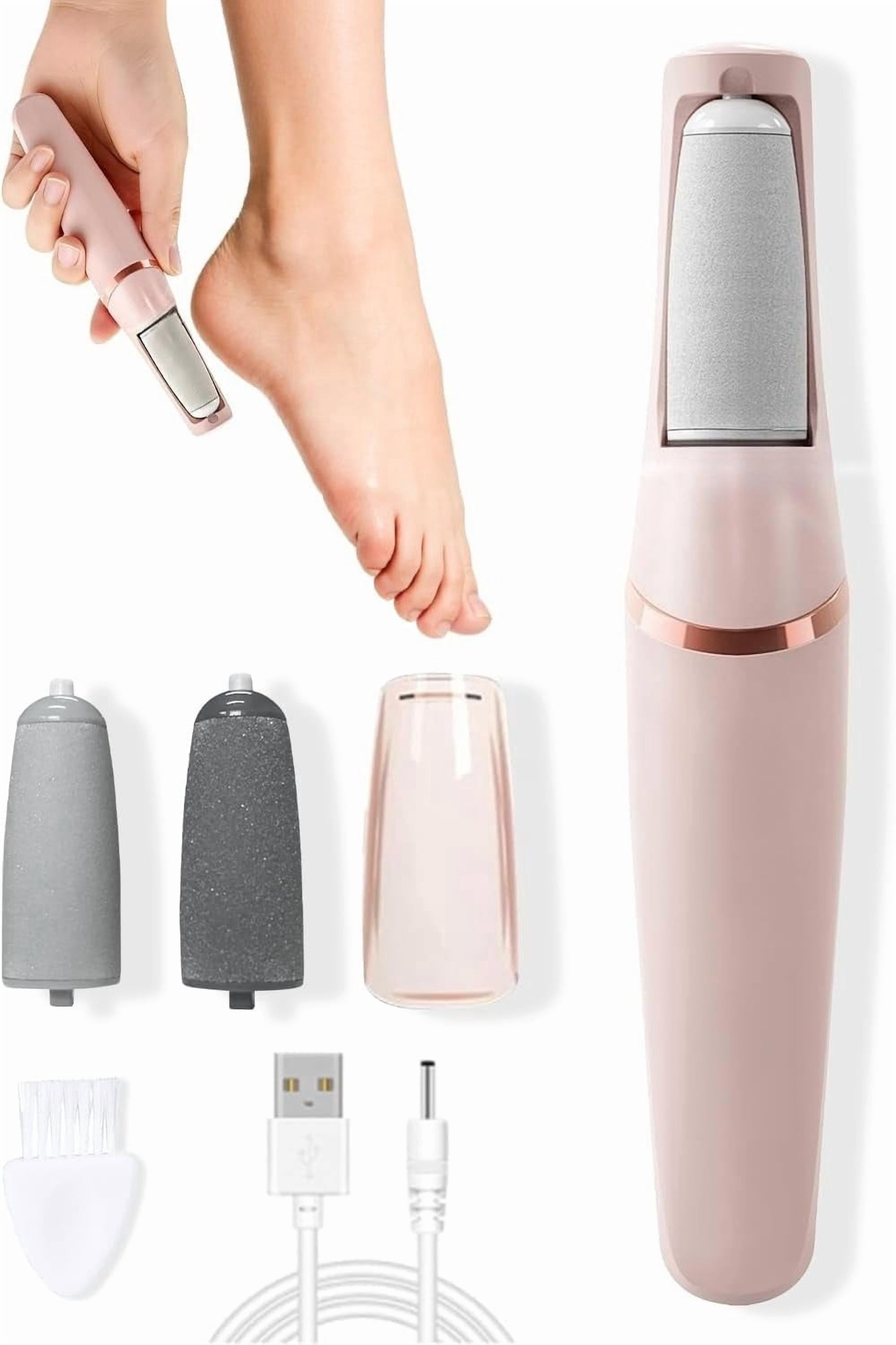 Nuve Silk 3 Pro Callus Remover,Callus Remover for Feet (Pink)