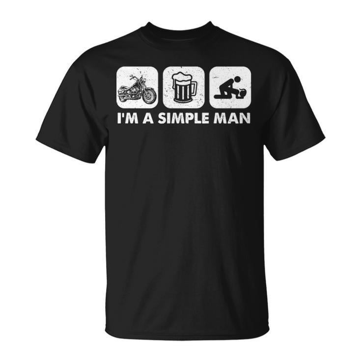 Nuvello Biker Im Simple Man T Shirt - Walmart.com