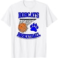 thumbnail image 1 of Nuvello Bobcats Basketball Orange Bobcats Mascot School Spirit Sport T-Shirt Full Size S-5XL, 1 of 4