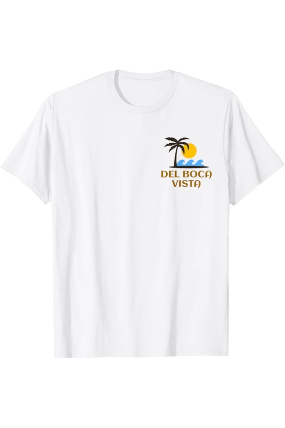 Nuvello Del Boca Vista Retro Sunset Florida Vintage T-Shirt Full Size S-5XL