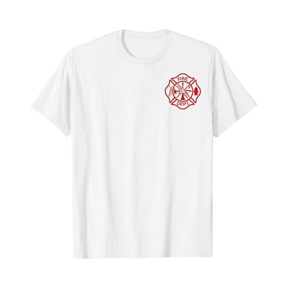 Nuvello FIREFIGHTER FLAG T-SHIRT KEEP BACK 500 FT Full Size S-5XL