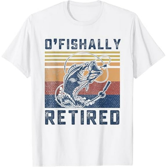 Nuvello O-Fish-Ally Retired 2025 for fisherman fishing retirement T-Shirt Full Size S-5XL