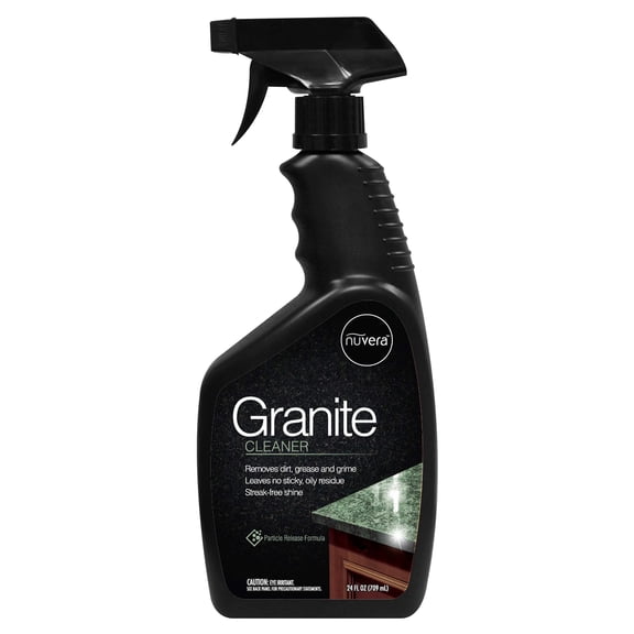Nuvera Granite Cleaner and Polish for Granite, Marble, and Natural Stone Surfaces, a Spray & Wipe Solution, 24 fl oz