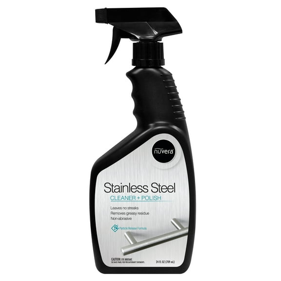 Nuvera Stainless Steel Cleaner + Polish Spray , 24 fl oz