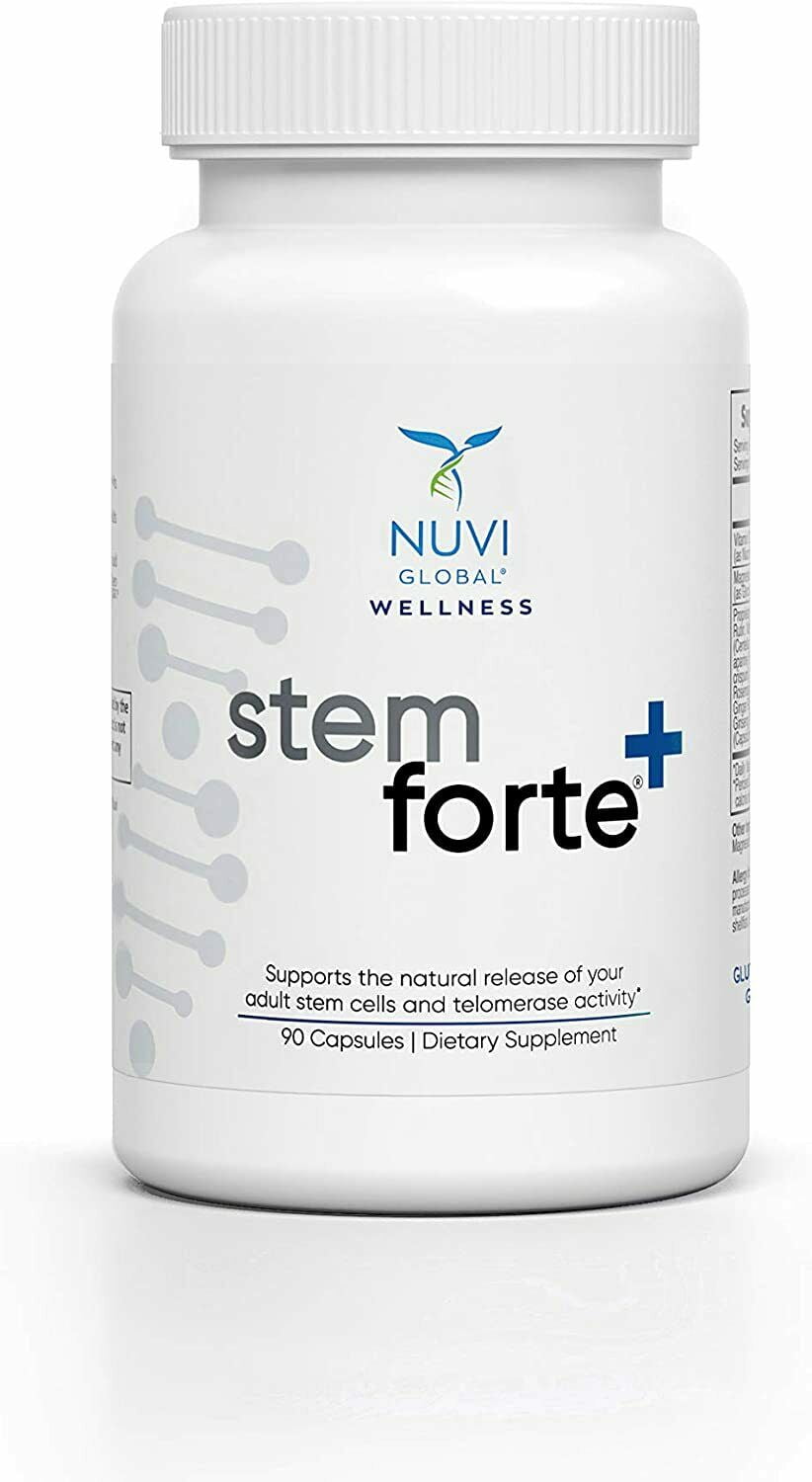 Nuvi Global Stemforte Plus Stem Cell Adult Supplements Men and Women 90 Capsules