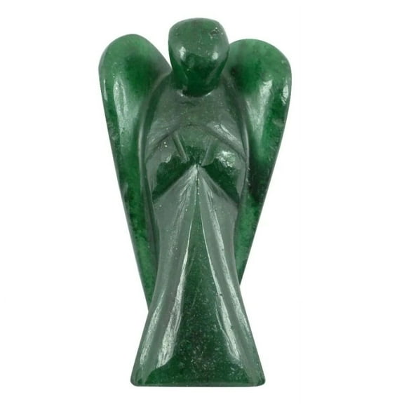 Nuvin Green Aventurine Lucky Angel for Reiki Crystal Stone Healing Therapy Natural Crystal Stone Angel Size 2 Inch approx.