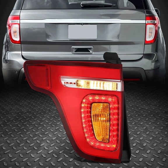 Nuvision Driver Left Side LED Tail Light Lamp Assembly for 11-15 Ford Explorer Fo2800226