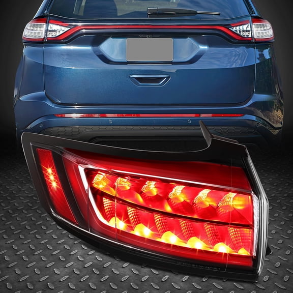 Nuvision Driver Left Side Rear Outer LED Tail Light Lamp Replacement for 15-18 Ford Edge