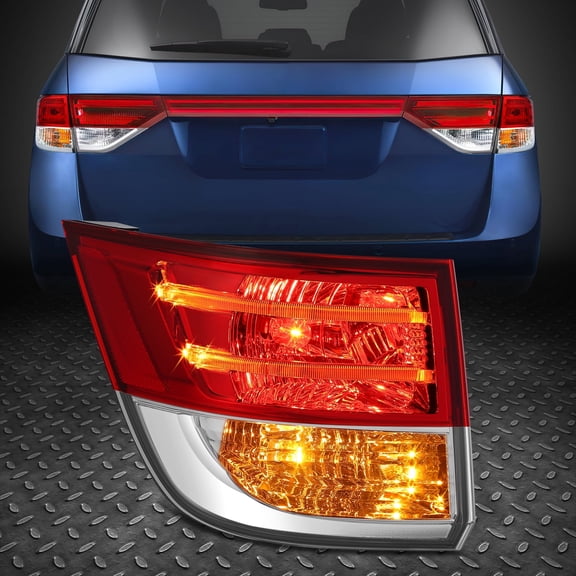 Nuvision Driver Left Side Rear Outer Tail Light Lamp Replacement for 14-17 Honda Odyssey
