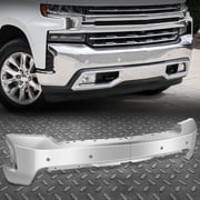 Nuvision Front Chrome Bumper Face Bar w/ Sensor Holes for 19-22 Chevy Silverado 1500 LTD